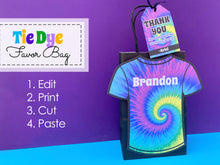Load image into Gallery viewer, Tie Dye Favor Bag