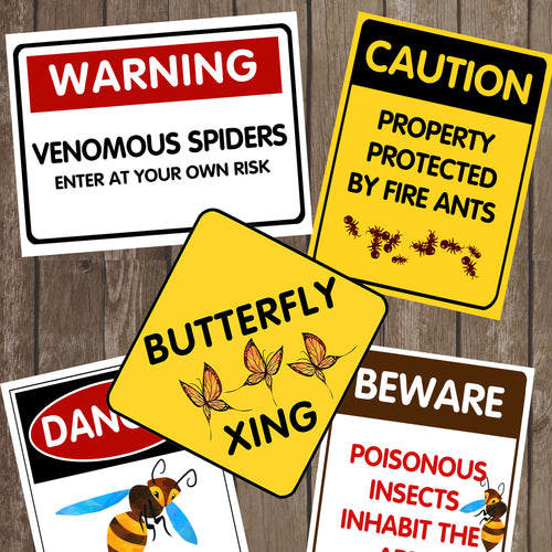 Decorate your Bug Party Theme with these creepy, crawly and fun party signs.   You will receive a PDF file formatted 8 ½in X 11in with 5 different Bug Warning Signs. 