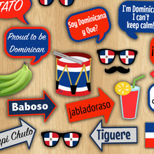 Load image into Gallery viewer, Dominican Republic Party Photo Booth Props