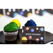 Load image into Gallery viewer, This party package is outta this world !! Use this template to decorate your Space Party. The template can be personalized with your child&#39;s name and age.