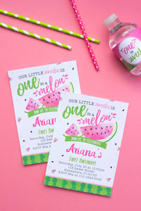 One in a Melon Pink Invitation