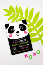 Load image into Gallery viewer, Party like a Panda Invitation