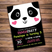 Load image into Gallery viewer, Party like a Panda Invitation