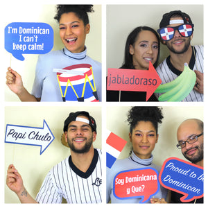 Dominican Republic Party Photo Booth Props - Simply Made with Sam