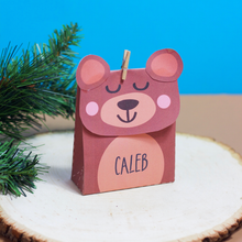 Load image into Gallery viewer, Woodland Animals Mini Favor Box
