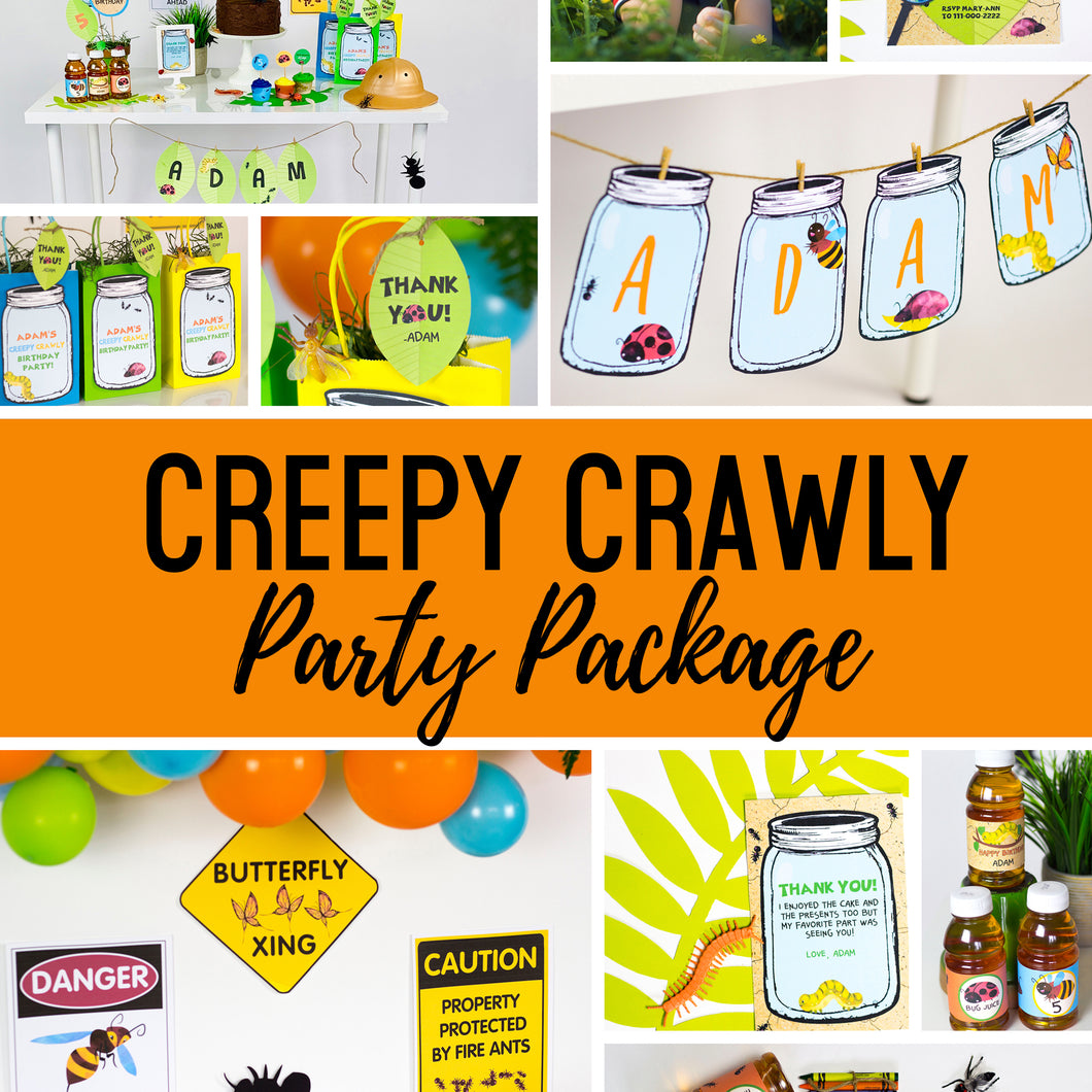 Creepy, Crawly Critter Party Package
