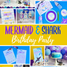 Load image into Gallery viewer, Mermaid Vs. Shark Party Package