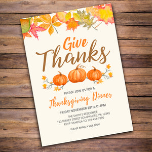 Thanksgiving Invitation